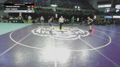 120 lbs Quarterfinal - Peyton Durham, West-Oak vs Eddy Yambao, Hanahan