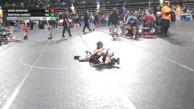 50 lbs 5th Place - Eddie Burbank, Yale Street vs Grayson Janezic, Triumph Trained