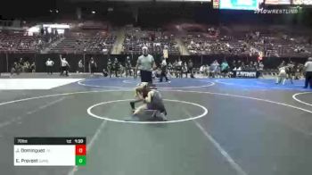 70 lbs Round Of 16 - Jacob Dominguez, Jr. Drillers vs Evan Provost, Cowa