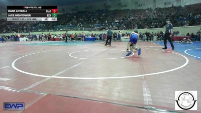 128 lbs Consi Of 32 #2 - Dade Loveall, Blackwell vs Jace Hightower, Bixby