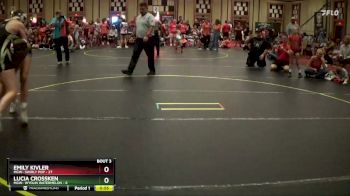 116 lbs Round 1 (6 Team) - Emily Kivler, MGW- Swirly Pop vs Lucia Crossken, MGW- Wydlin Watermelon