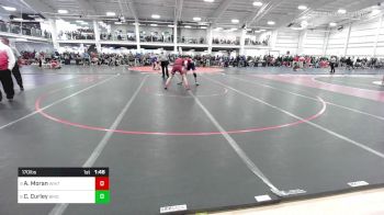 170 lbs Round Of 16 - Anthony Moran, Whittier vs Christian Curley, Bridgewater-Raynham