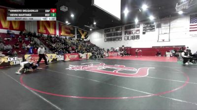 106 lbs Quarterfinal - Kevin Martinez, Western vs Ernesto Delgadillo, Chaparral