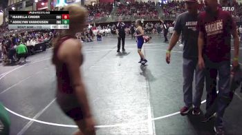 113 lbs Quarterfinal - Isabella Crider, Bridgeport Wrestling Club vs Addilynn VanHousen, Seward Wrestling Club