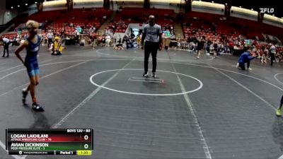 80 lbs Cons. Round 2 - Avian Dickinson, Peer Pressure Elite vs Logan Lakhlani, Attack Wrestling Club