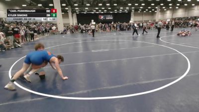 138 lbs Champ. Rd Of 16 - Cael Puderbaugh, Bobcat Wrestling Club vs Kyler Simons, Sebolt Wrestling Academy