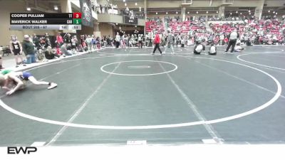67 lbs Champ. Round 1 - Cooper Pulliam, Team Tulsa vs Maverick Walker, Carroll