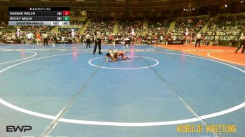 60 lbs Quarterfinal - Danger Welch, Claremore Wrestling Club vs Rocky Molis, VICI Wrestling