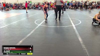 68 lbs Round 1 (4 Team) - Ryker Wenzel, Jacket WC vs RJ Shay, Rambler WC