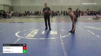 110 lbs Consi Of 4 - Mason Young, Okwa vs Brody Carson, Sunkist Kids/Monster Garage