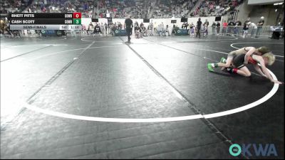 49 lbs Semifinal - Rhett Pitts, Cowboy Wrestling Club vs Cash Scott, Cowboy Wrestling Club