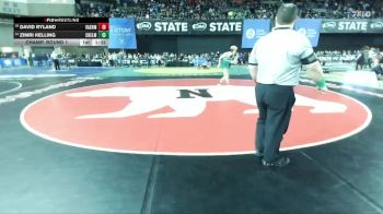 Boys 1A 165 lbs Champ. Round 1 - David Ryland, Vashon Island vs Zimri Kelling, Chelan