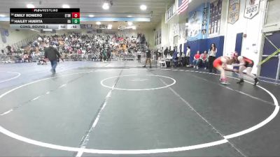 115 lbs Cons. Round 5 - Emily Romero, Etiwanda vs Hailey Huerta, Rosary Academy