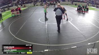 106 lbs Quarterfinal - Manuel Barros, Churchill County vs Ethen Rouse, Pahrump Valley