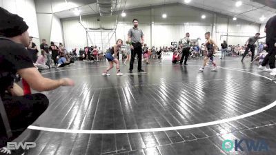 64 lbs Consi Of 8 #2 - Cheston Thompson, HURRICANE WRESTLING ACADEMY vs Kynleigh Harper, Dark Cloud Wrestling Club