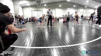 64 lbs Consi Of 8 #2 - Cheston Thompson, HURRICANE WRESTLING ACADEMY vs Kynleigh Harper, Dark Cloud Wrestling Club