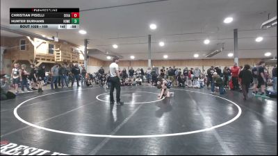100 lbs Quarterfinal - Christian Piselli, Cogan Station vs Hunter Burhans, Homer