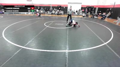 120 lbs Cons. Round 2 - Damian Ramos, Hoffman Estates (CONANT) vs Landon Jenkins, YORKVILLE (HS)