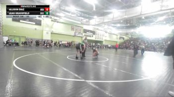 135 lbs Quarterfinal - Allison Diaz, MONROE vs Leah Grassfield, GRANADA HILLS