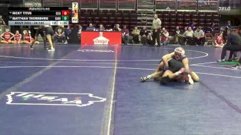 3A-144 lbs Champ. Round 1 - Ricky Titus, Cedar Falls vs Matthias Thornburg, Davenport North