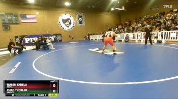 285 lbs Cons. Round 5 - Chad Troxler, Liberty vs Ruben Fabela, Selma