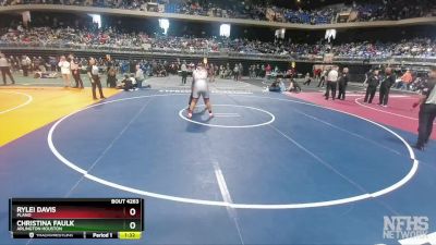 6A 235 lbs Semifinal - Christina Faulk, Arlington Houston vs Rylei Davis, Plano