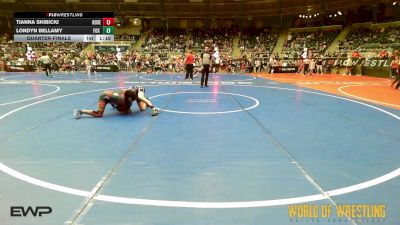 95 lbs Quarterfinal - Tianna Skibicki, Roseau vs Londyn Bellamy, Fox Valley Wrestling Club