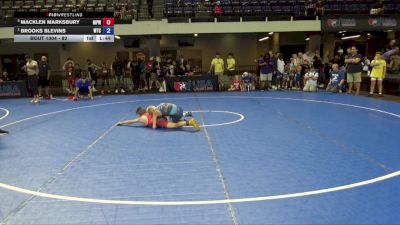 82 lbs 3rd Place Match - Macklen Marksbury, Michigan Premier WC vs Brooks Blevins, Wichita Training Center