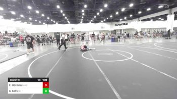 98 lbs Round Of 16 - Easton Harman, Oakdale, Wrestling vs Cash Kelly, No Team