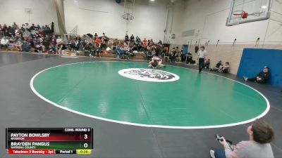 132A Cons. Round 3 - Payton Bowlsby, Riverton vs Brayden Pangus, Natrona County