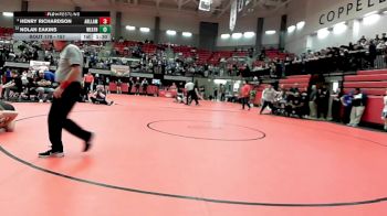 157 lbs Quarterfinal - Nolan Eakins, Weatherford vs Henry Richardson, Arlington Lamar