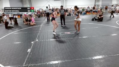 100 lbs Placement (4 Team) - Sawyer Mitchell, Storm Wrestling Center vs Carson Robertson, R&R Ladies Purple