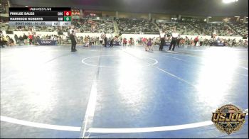 90 lbs Consi Of 4 - Finnlee Sales, Chickasha Youth Wrestling vs Harrison Roberts, Raw Wrestling Club