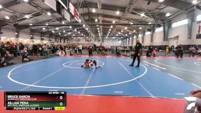 58 lbs Champ. Round 2 - Bruce Garcia, Alamo City Wrestling Club vs Killian Pena, NXT Level Wrestling Academy