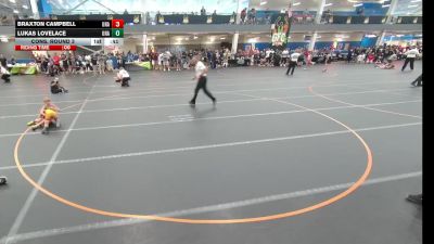 75 lbs Cons. Round 3 - Lukas Lovelace, Unattached vs Braxton Campbell, Unattached