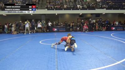 70 lbs Quarters - Aiden Balderas, Wichita Training Center vs Kamdyn Schimek, Ragin Raisins Wrestling