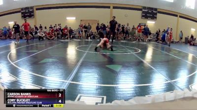 77 lbs Semifinal - Carson Banks, Rhyno Academy Of Wrestling vs Cory Buckley, Bulldog Premier Wrestling Club