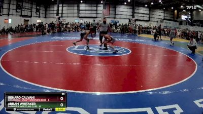 85 lbs Round 3 (6 Team) - Abram Whitaker, DARKHORSE WRESTLING CLUB vs Genaro Calvani, SHENANDOAH VALLEY WRESTLING CLUB