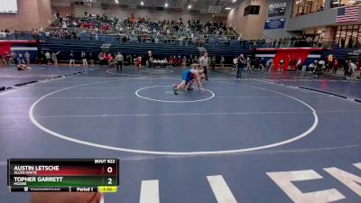 138 lbs Semifinal - Topher Garrett, Moore vs Austin Letsche, Allen White