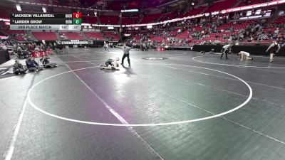 190 lbs 3rd Place Match - Jackson Villarreal, Oak Creek vs Landen Grow, Beaver Dam