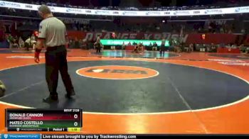 2 lbs Quarterfinal - Donald Cannon, Rockford (East) vs Mateo Costello, Riverside (Brookfield)