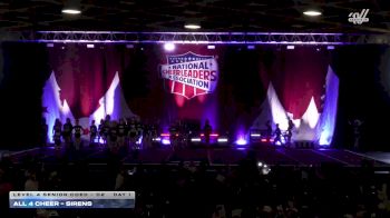All 4 Cheer - Sirens [2025 L4 Senior Coed - D2 Day 1] 2025 NCA Holiday Classic