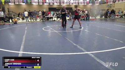 285 lbs Cons. Round 3 - Cary Cox, Iowa vs Jordan Bridges, Iowa