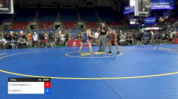 113 lbs Rnd Of 32 - Canyon Cunningham, Missouri vs Aidan Harris, Utah