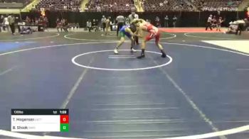 130 lbs Quarterfinal - Taiten Mogensen, Battle Born WC vs Braden Shook, Nwwc