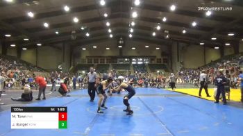 130 lbs Quarterfinal - Mack Town, The Wrestling Center vs Jonah Burger, Franklin County Youth Wrestling