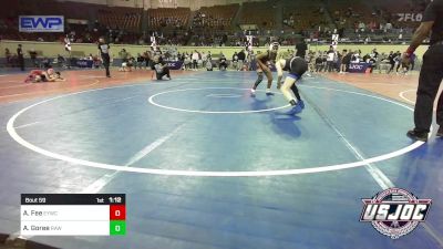 96 lbs Quarterfinal - Alexander Fee, Enid Youth Wrestling Club vs Armond Goree, Raw Wrestling Club