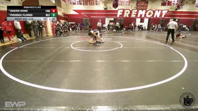 113 lbs Quarterfinal - Dustin Hong, Lynbrook vs Phoenix Flores, Milpitas