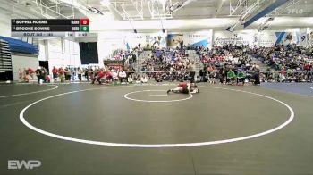 140 lbs Quarterfinal - Sophia Hoeme, Manhattan vs Brooke Downs, Derby