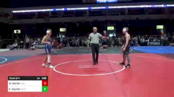 130 lbs Consi Of 4 - Wyatt Bartel, Durango WC vs Ezrah Aguilar, Bagdad Copperhead WC